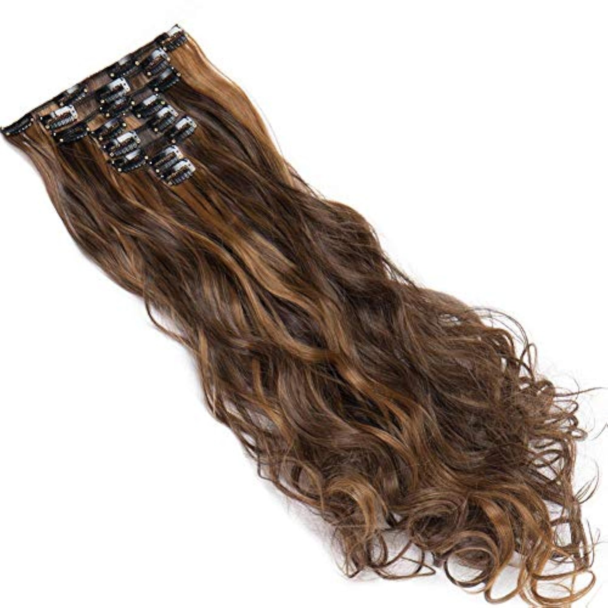Women's Curly/Wavy Hair Extensions, 14 Clips Full Head